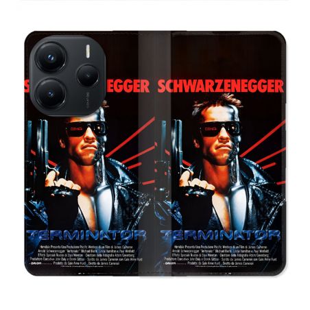 Housse Cuir Portefeuille Pour Xiaomi Redmi Note 14 5G Terminator