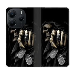 Housse Cuir Portefeuille Pour Xiaomi Redmi Note 14 5G Tete de Mort Your Next