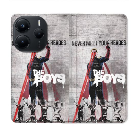 Housse Cuir Portefeuille Pour Xiaomi Redmi Note 14 5G The Boys Affiche