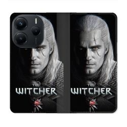 Housse Cuir Portefeuille Pour Xiaomi Redmi Note 14 5G The Witcher Noir