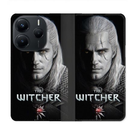 Housse Cuir Portefeuille Pour Xiaomi Redmi Note 14 5G The Witcher Noir