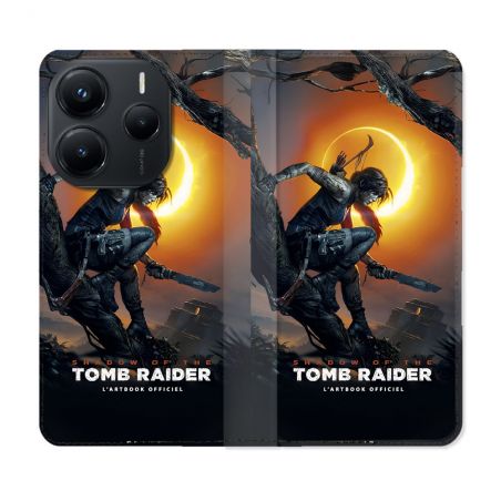 Housse Cuir Portefeuille Pour Xiaomi Redmi Note 14 5G Tomb Raider