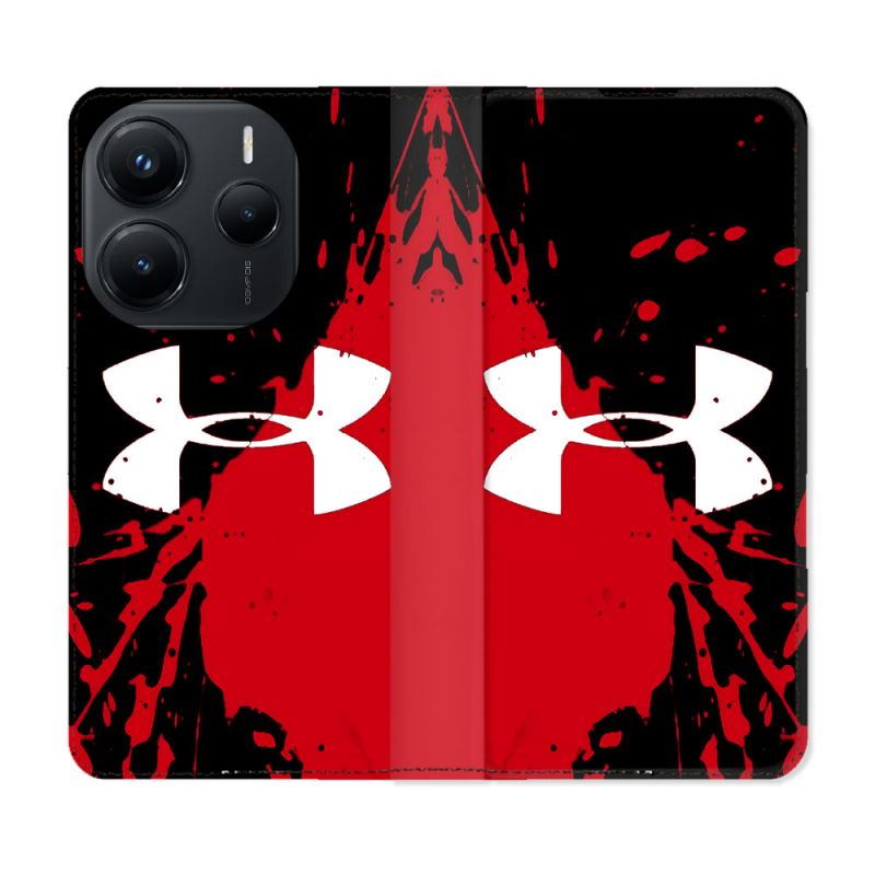 Housse Cuir Portefeuille Pour Xiaomi Redmi Note 14 5G Under Armour