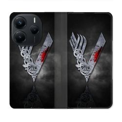 Housse Cuir Portefeuille Pour Xiaomi Redmi Note 14 5G Viking