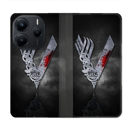 Housse Cuir Portefeuille Pour Xiaomi Redmi Note 14 5G Viking