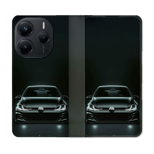 Housse Cuir Portefeuille Pour Xiaomi Redmi Note 14 5G Volkwagen Golf GTI