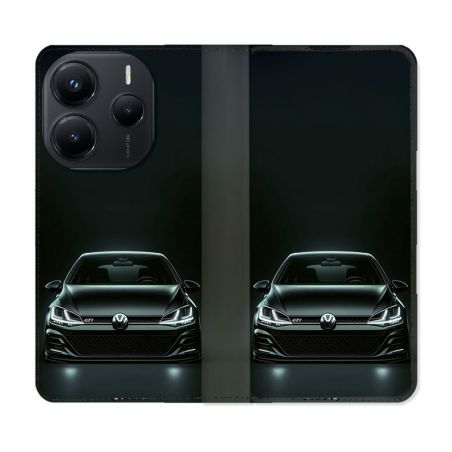 Housse Cuir Portefeuille Pour Xiaomi Redmi Note 14 5G Volkwagen Golf GTI