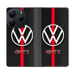 Housse Cuir Portefeuille Pour Xiaomi Redmi Note 14 5G Volkwagen Line