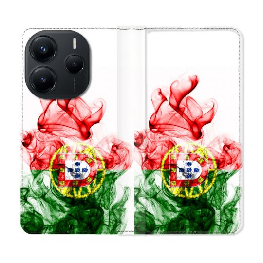 Housse Cuir Portefeuille Pour Xiaomi Redmi Note 14 5G Voyage Portugal Flamme