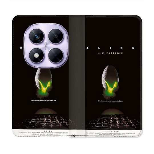 Housse Cuir Portefeuille Pour Xiaomi Redmi Note 14 PRO 4G Alien Affiche