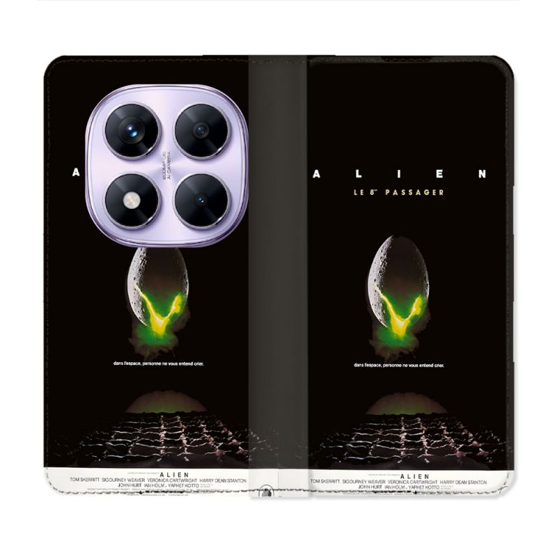 Housse Cuir Portefeuille Pour Xiaomi Redmi Note 14 PRO 4G Alien Affiche