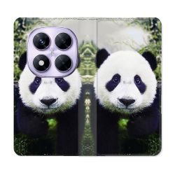 Housse Cuir Portefeuille Pour Xiaomi Redmi Note 14 PRO 4G Animal Panda Color