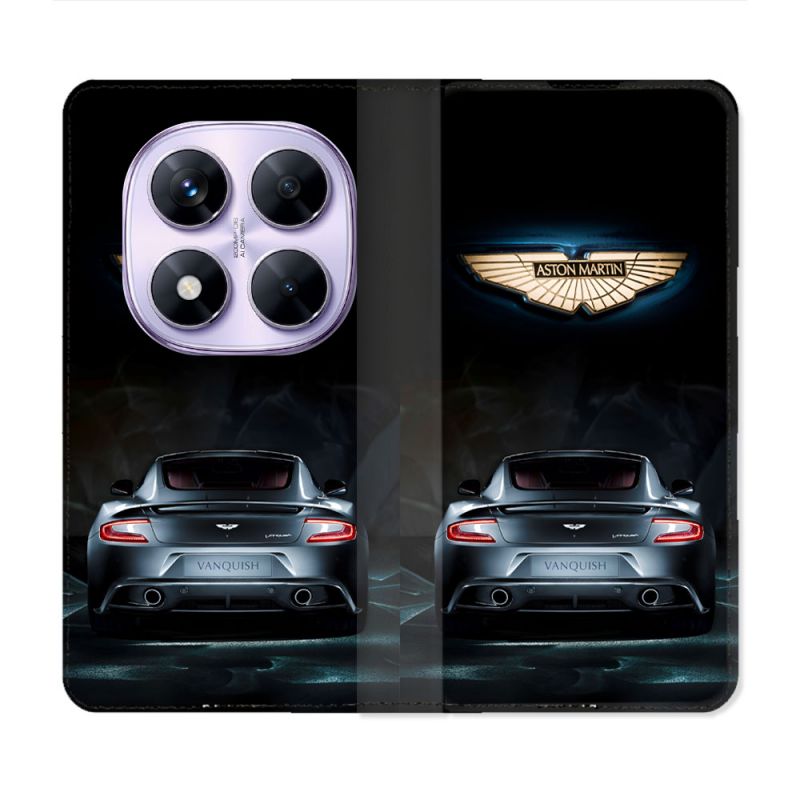 Housse Cuir Portefeuille Pour Xiaomi Redmi Note 14 PRO 4G Aston Martin