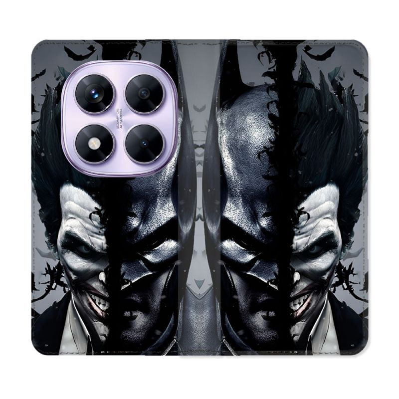 Housse Cuir Portefeuille Pour Xiaomi Redmi Note 14 PRO 4G Batman Joker