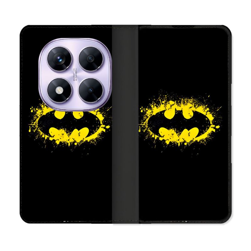 Housse Cuir Portefeuille Pour Xiaomi Redmi Note 14 PRO 4G Batman Logo