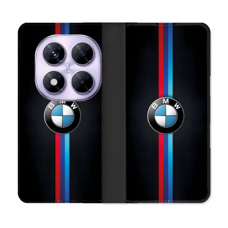 Housse Cuir Portefeuille Pour Xiaomi Redmi Note 14 PRO 4G BMW Logo