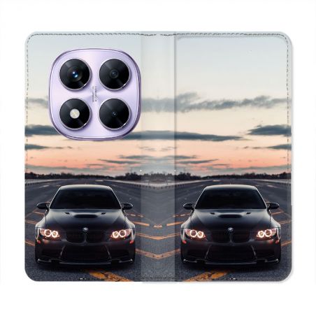 Housse Cuir Portefeuille Pour Xiaomi Redmi Note 14 PRO 4G BMW Serie