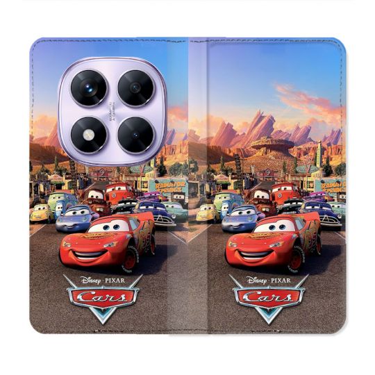 Housse Cuir Portefeuille Pour Xiaomi Redmi Note 14 PRO 4G Cars Affiche