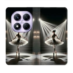 Housse Cuir Portefeuille Pour Xiaomi Redmi Note 14 PRO 4G Danseuse Lumière