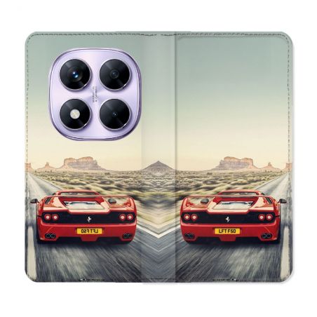 Housse Cuir Portefeuille Pour Xiaomi Redmi Note 14 PRO 4G Ferrari F50
