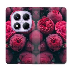 Housse Cuir Portefeuille Pour Xiaomi Redmi Note 14 PRO 4G Fleur Psychedelic