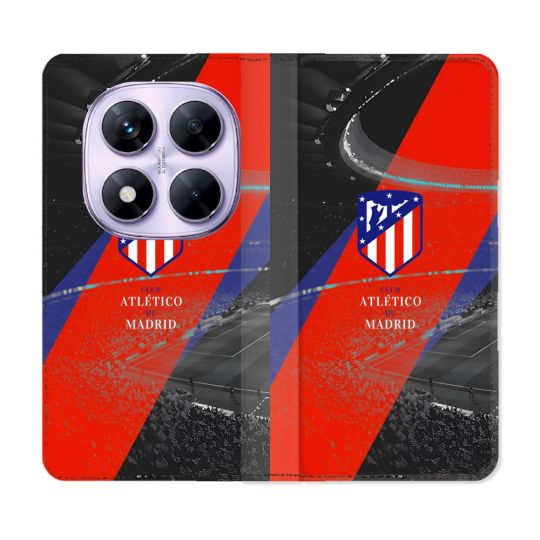 Housse Cuir Portefeuille Pour Xiaomi Redmi Note 14 PRO 4G Foot Athletico Madrid