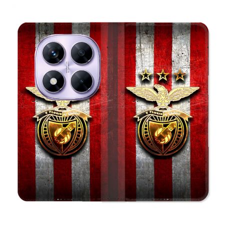 Housse Cuir Portefeuille Pour Xiaomi Redmi Note 14 PRO 4G Foot Benfica