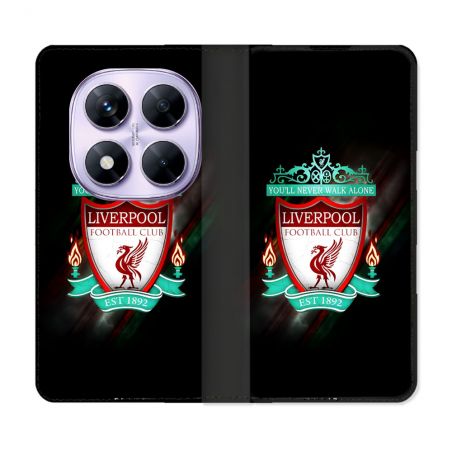 Housse Cuir Portefeuille Pour Xiaomi Redmi Note 14 PRO 4G Foot Liverpool