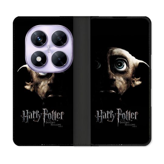 Housse Cuir Portefeuille Pour Xiaomi Redmi Note 14 PRO 4G Harry Potter Hollows Dobby