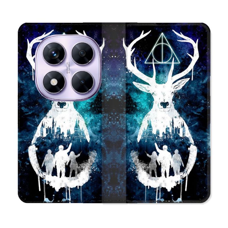 Housse Cuir Portefeuille Pour Xiaomi Redmi Note 14 PRO 4G Harry Potter Patronome