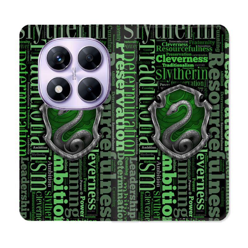 Housse Cuir Portefeuille Pour Xiaomi Redmi Note 14 PRO 4G Harry Potter Serpentar