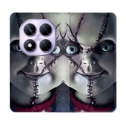 Housse Cuir Portefeuille Pour Xiaomi Redmi Note 14 PRO 4G Horreur Chucky Cicatrice