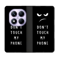 Housse Cuir Portefeuille Pour Xiaomi Redmi Note 14 PRO 4G Humour Don't Touch
