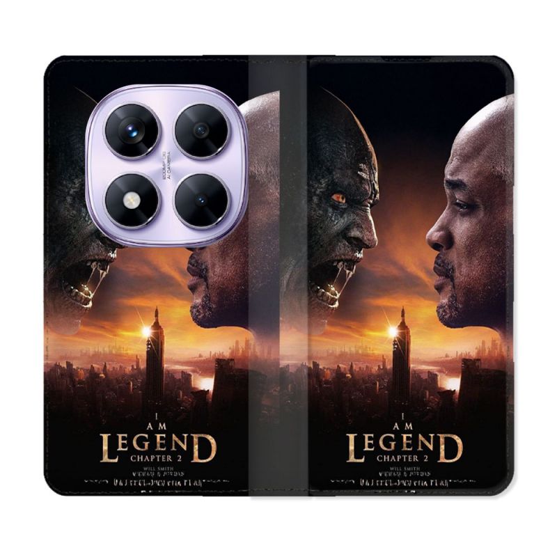 Housse Cuir Portefeuille Pour Xiaomi Redmi Note 14 PRO 4G Je suis une Légende