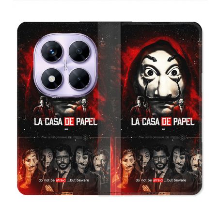 Housse Cuir Portefeuille Pour Xiaomi Redmi Note 14 PRO 4G La Casa De Papel