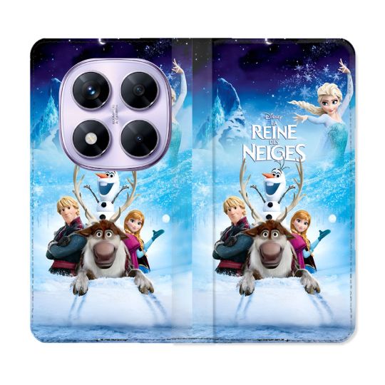 Housse Cuir Portefeuille Pour Xiaomi Redmi Note 14 PRO 4G La Reine Des Neiges