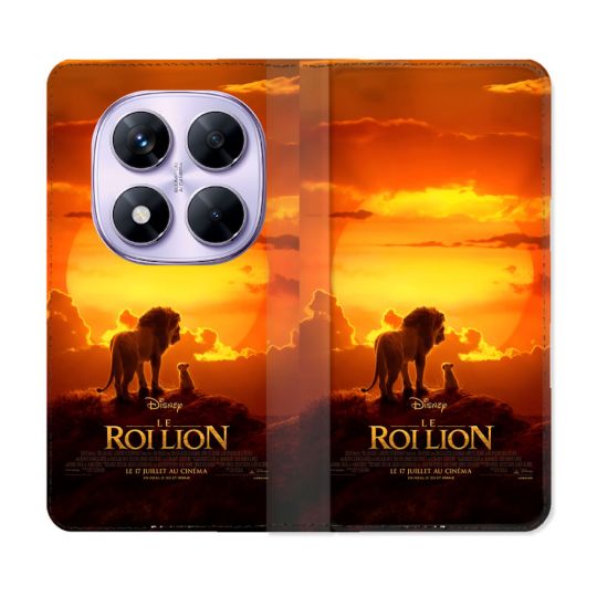 Housse Cuir Portefeuille Pour Xiaomi Redmi Note 14 PRO 4G Le Roi Lion Affiche