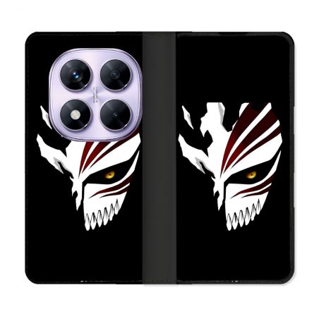 Housse Cuir Portefeuille Pour Xiaomi Redmi Note 14 PRO 4G Manga Bleach Masque