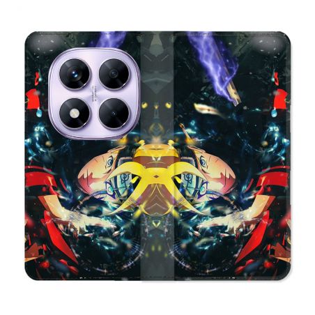 Housse Cuir Portefeuille Pour Xiaomi Redmi Note 14 PRO 4G Manga Boruto Eclair