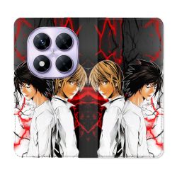 Housse Cuir Portefeuille Pour Xiaomi Redmi Note 14 PRO 4G Manga Death Note Duo