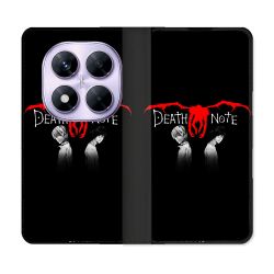 Housse Cuir Portefeuille Pour Xiaomi Redmi Note 14 PRO 4G Manga Death Note Noir
