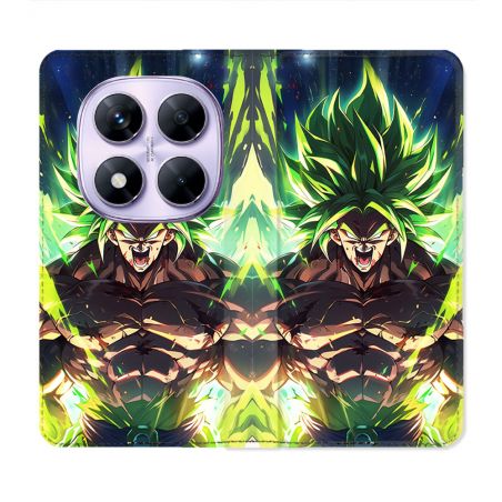 Housse Cuir Portefeuille Pour Xiaomi Redmi Note 14 PRO 4G Manga Dragon Ball Broly