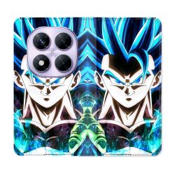 Housse Cuir Portefeuille Pour Xiaomi Redmi Note 14 PRO 4G Manga Dragon Ball Gogeta Visage