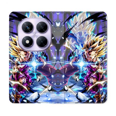 Housse Cuir Portefeuille Pour Xiaomi Redmi Note 14 PRO 4G Manga Dragon Ball Sangohan Duo