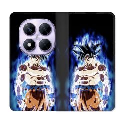 Housse Cuir Portefeuille Pour Xiaomi Redmi Note 14 PRO 4G Manga Dragon Ball Sangoku Noir