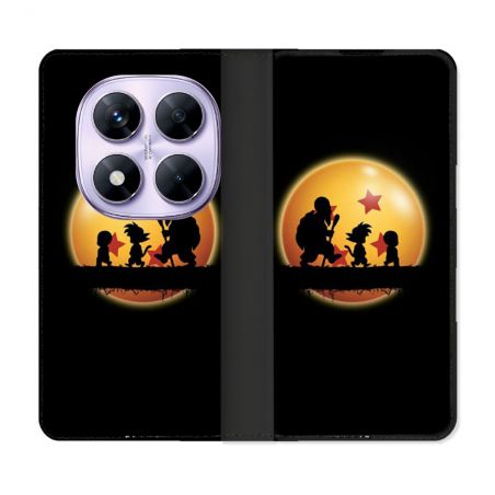 Housse Cuir Portefeuille Pour Xiaomi Redmi Note 14 PRO 4G Manga Dragon Ball Vintage