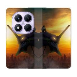 Housse Cuir Portefeuille Pour Xiaomi Redmi Note 14 PRO 4G Manga Evangelion
