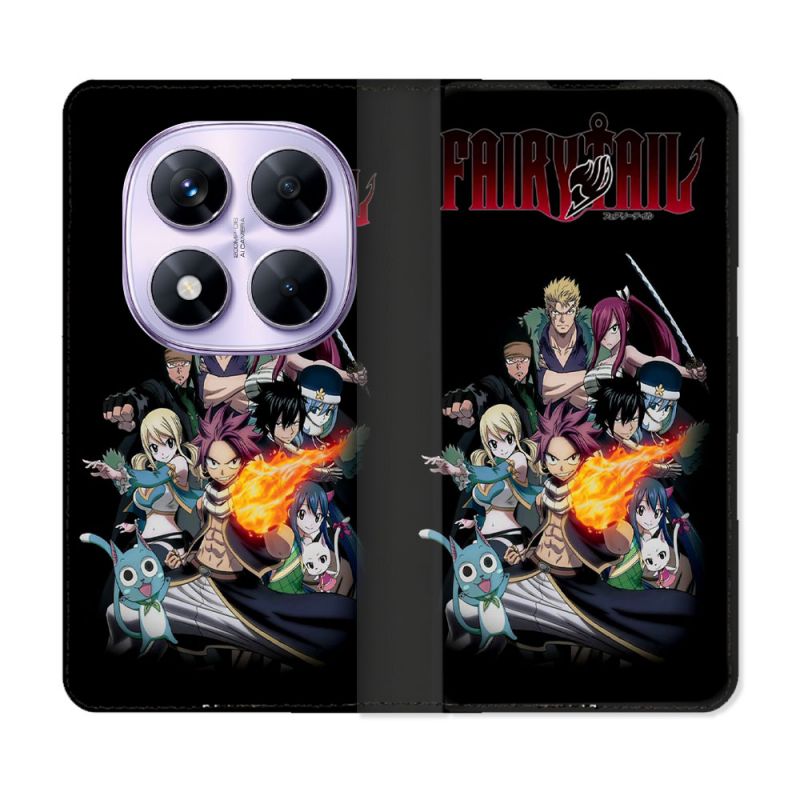 Housse Cuir Portefeuille Pour Xiaomi Redmi Note 14 PRO 4G Manga Fairy Tail Logo Team
