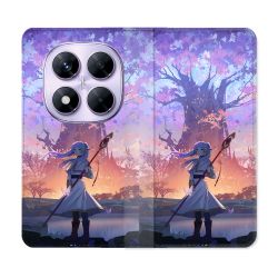 Housse Cuir Portefeuille Pour Xiaomi Redmi Note 14 PRO 4G Manga Frieren