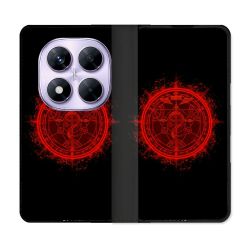 Housse Cuir Portefeuille Pour Xiaomi Redmi Note 14 PRO 4G Manga Fullmetal Alchemist Logo